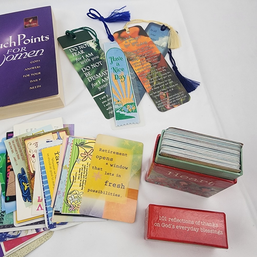 Lot Religious Prayer Cards ‎ Bookmarks  Touch Point For Women Book Magnets - Picture 4 of 12